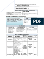 Ejemplo Sesión de Aprendizaje