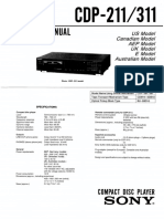 SONY CDP211 Service Manual