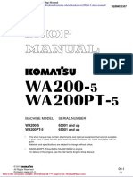 Komatsu Wheel Loaders Wa200ptl 5 Shop Manual