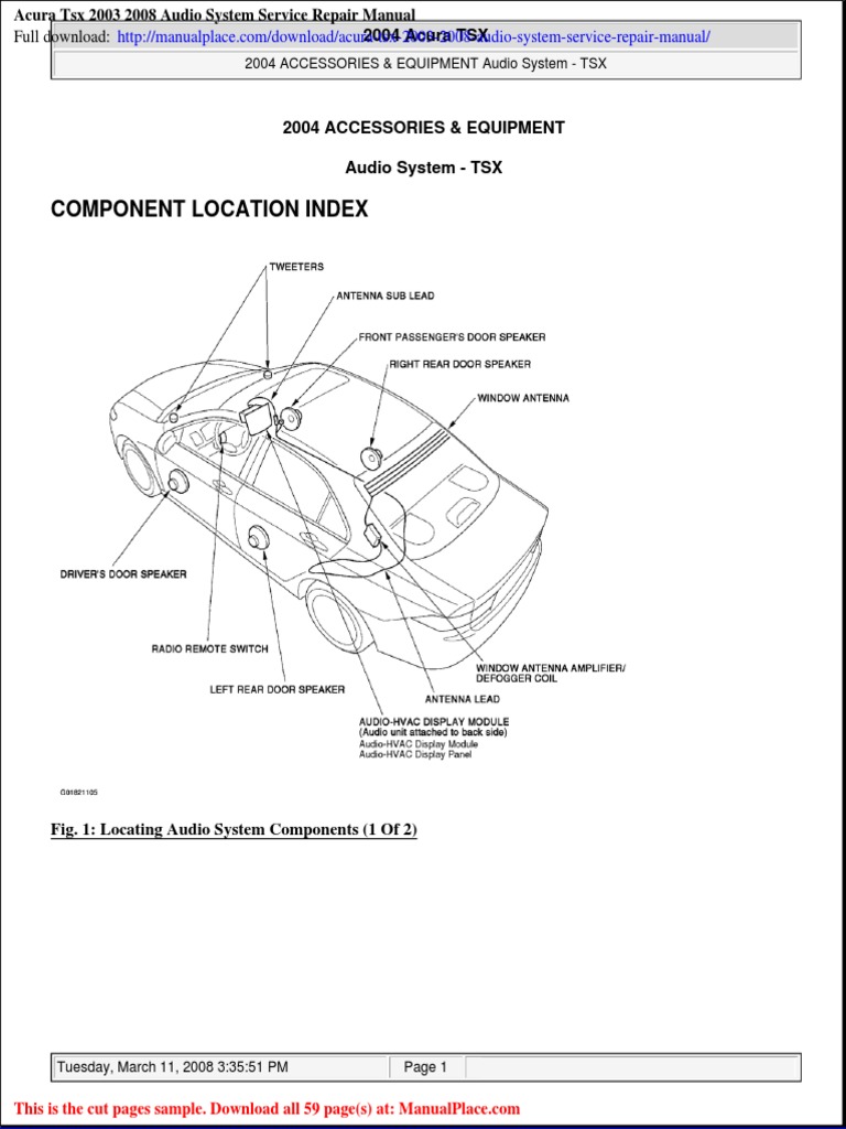 2010 ACURA TSX REPAIR MANUAL PDF visual data 2