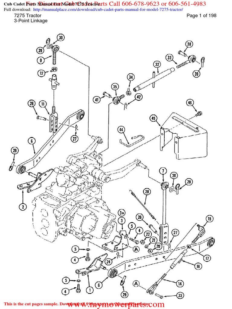 Cub Cadet Parts Manual For Model 7275 Tractor PDF Tractor Valve