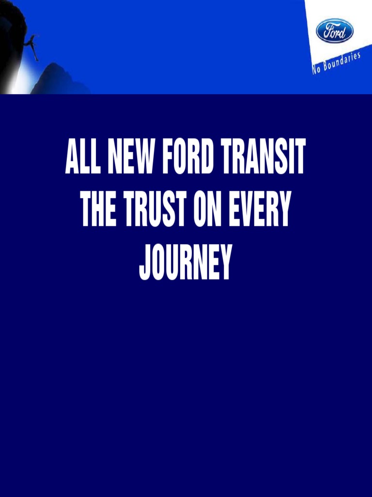 Ford Transit v184 06 Service Intro | PDF | Business