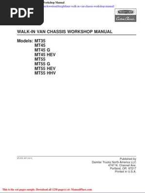 Myway EnglishexpressionⅠteacher's manual Freightliner MT35, MT45, MT45G, MT45HEV, MT55, MT55G