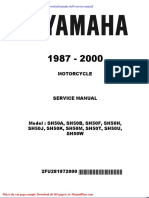 Yamaha Sh50 Service Manual