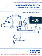 Volvo Penta Md7a Md7a 110s Instruction Book