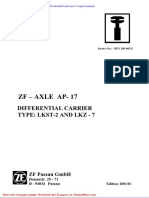 ZF Axle AP 17 Repair Manual