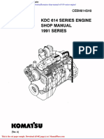 Komatsu Shop Manual of 614 Series Engine