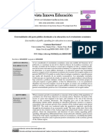 Revista Innova Educación: Externalidades Del Gasto Público Destinado A La Educación en El Crecimiento Económico