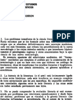 Tinianov y Jakobson - Problemas de Estudios Literarios y Lingüísticos