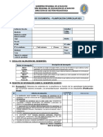 Ficha de Análisis Documental en Planificación Curricular 2023 Final