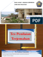 Terjemah 10. Tes Hasil Terjemahan