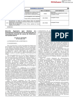 Decreto Supremo Que Declara en Emergencia Sanitaria a Nivel Decreto Supremo n 019 2023 Sa 2194318 1