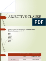 Adjective Clause