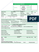 Formato Solicitud de Empleo PDF