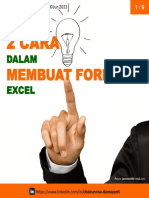 2 Cara Membuat Formula Excel