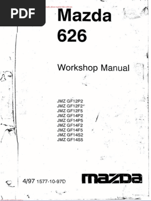 Mazda 626 / Kombi GF 12 / 14 GW 19 / 69 Schaltpläne Werkstatthandbuch Erg. 2001