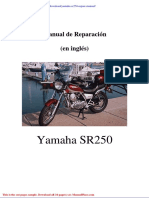 Yamaha Sr250 Repair Manual
