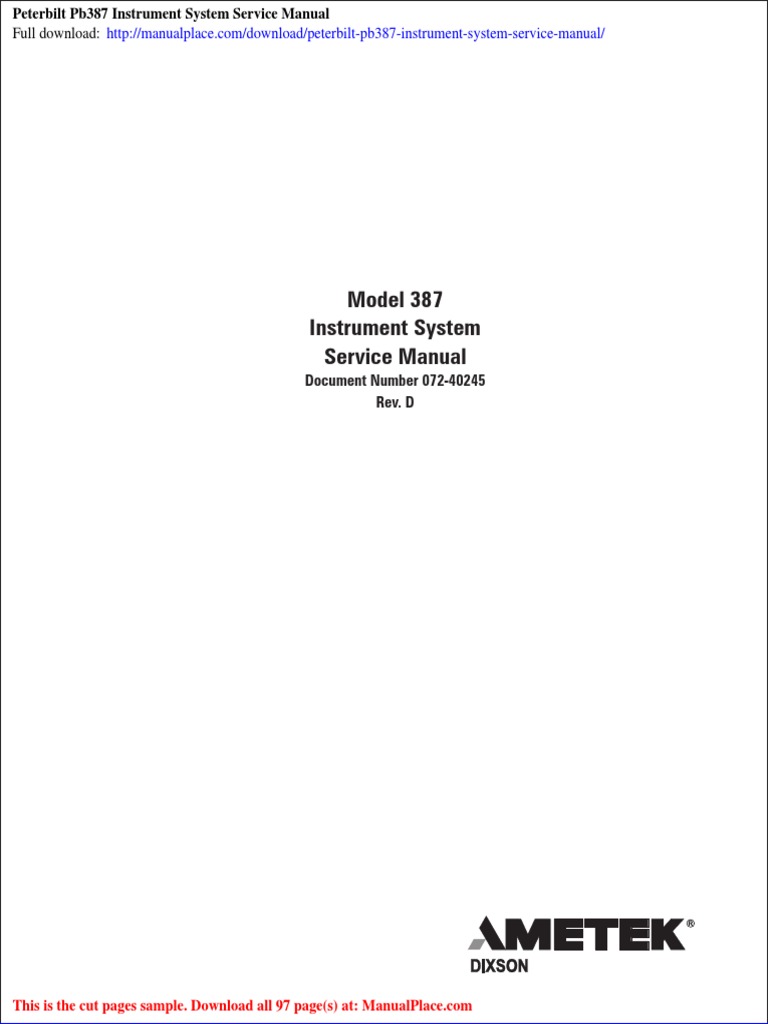 PETERBILT SERVICE MANUAL PDF visual data 6