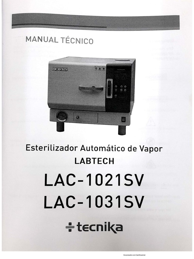 Manual Autoclave Labtech Tecnika PDF