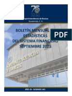 09 Boletín Mensual de Estadísticas Septiembre 2021