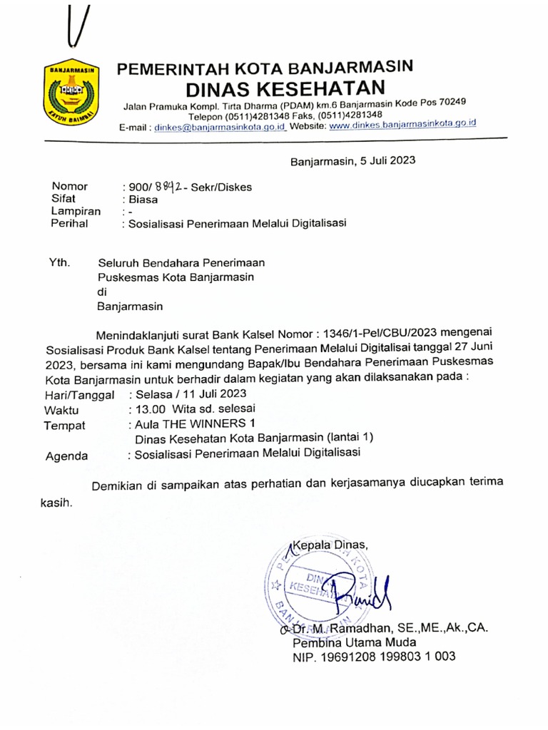 Undangan Pertemuan | PDF