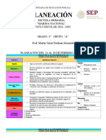 Planeación Del 14 Al 18 de Febrero Del 2022