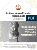 As Américas Na Primeira Modernidade