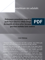 Hubungan Pemakaian Popok Sekali Pakai Pada Bayi Usia