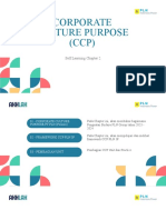 Self Learning Chapter 2 - Corporate Culture Purpose