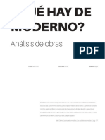 ¿Qué Hay de Moderno?: Análisis de Obras