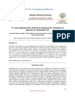 Uvspectrophotometric Method Development For Estimation of Piperine in Chitrakadi Vati