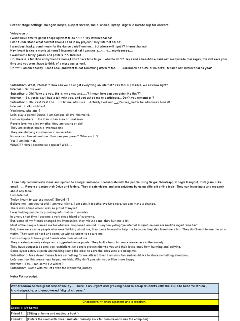 Script - Cyber Congress | PDF