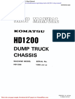 Komatsu Rigid Dump Trucks Hd1200 1 Shop Manual