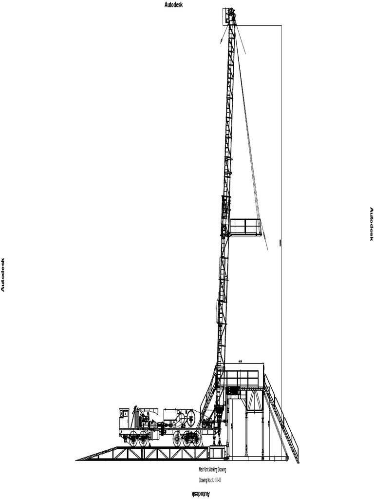 XJ450 Workover Rig Operation Status Drawing | PDF