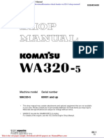 Komatsu Wheel Loader Wa320 5 Shop Manual