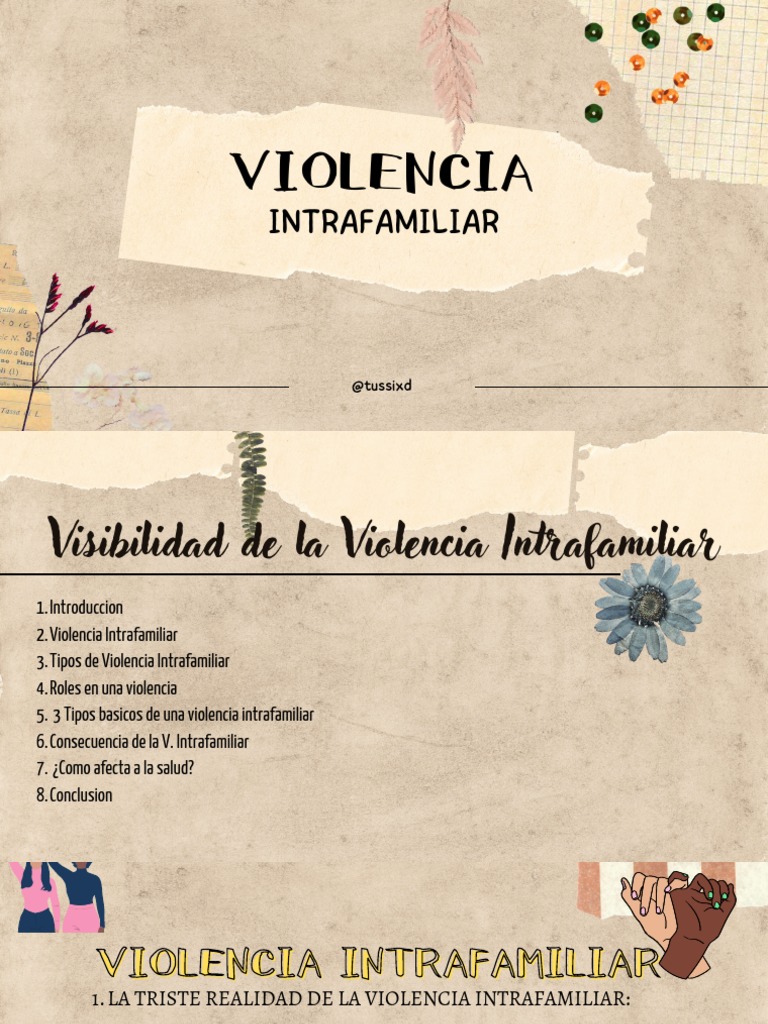Tipos y Consecuencias de la Violencia Intrafamiliar | PDF | Violencia ...