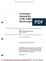 Perkins 4 192 Series Workshop Manual
