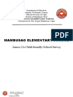 Mambusao ES Annex 2a Child Friendly School Survey