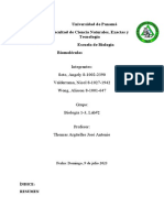 Informe de Biología. Biomoleculas