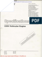 Caterpillar 3304 Vehicular Engine Specifications