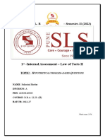 Torts Sem 2 Assignment 1 Final