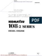 Komatsu Engine s6d108 2 Workshop Manuals