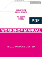 Isuzu Industrial Diesel Engine Aa 6sd1t Model Workshop Manual