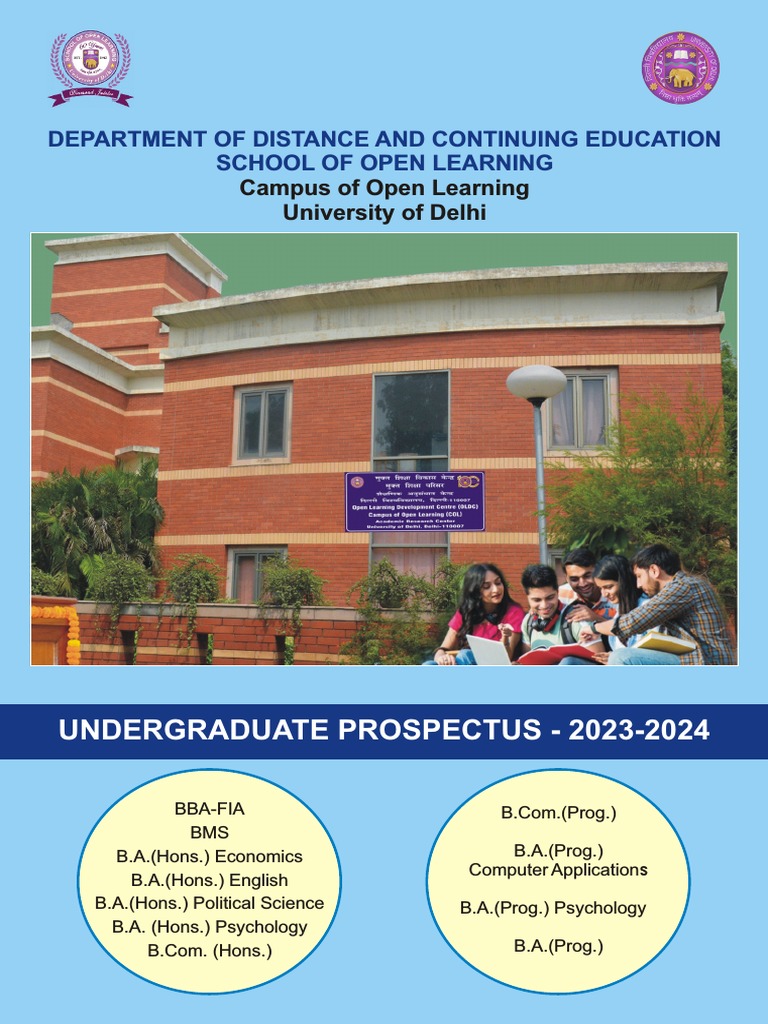 UG Prospectus 2023 24 | PDF | Bachelor's Degree | University And