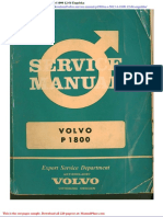 Volvo Service Manual p1800 U S 5013-4-1000 12 64 Engelska