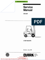 Clark SM 649 Service Manual