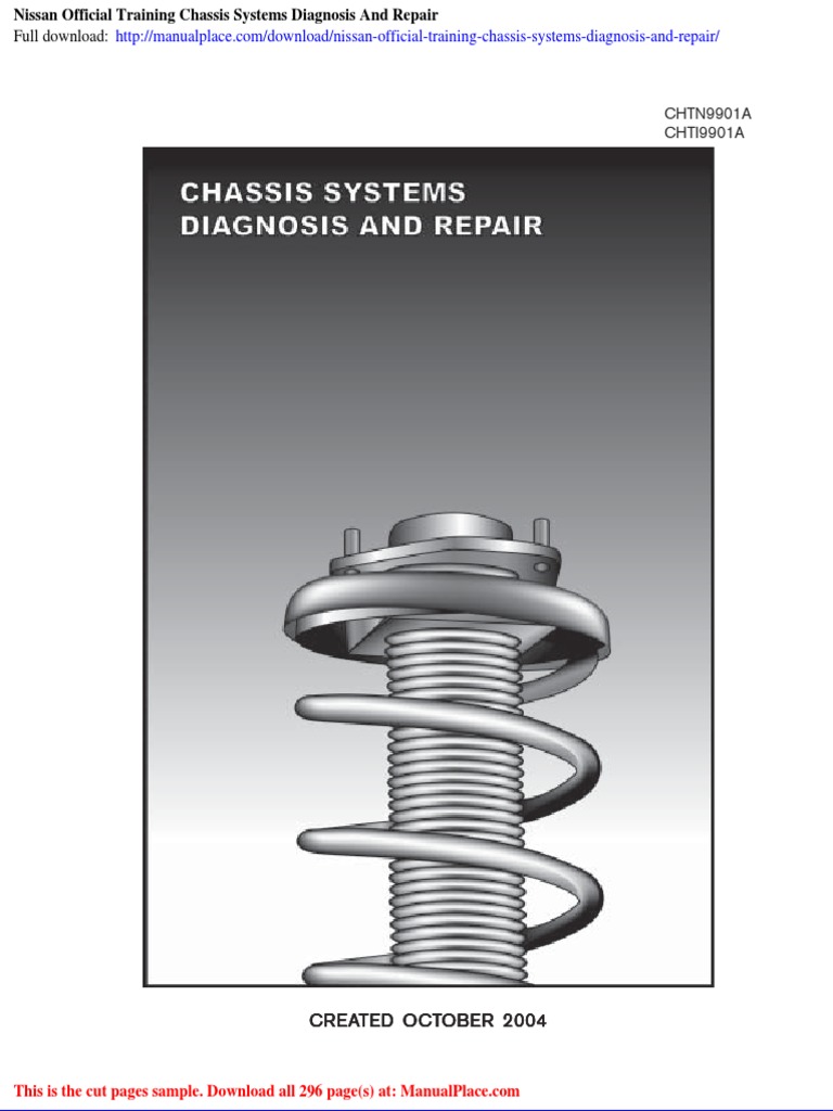 Nissan Official Training Chassis Systems Diagnosis and Repair | PDF ...
