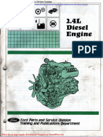 Ford 2 4l Diesel Engine Parts and Service Division Training
