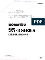 Komatsu Engine S4d95le 3 Workshop Manuals