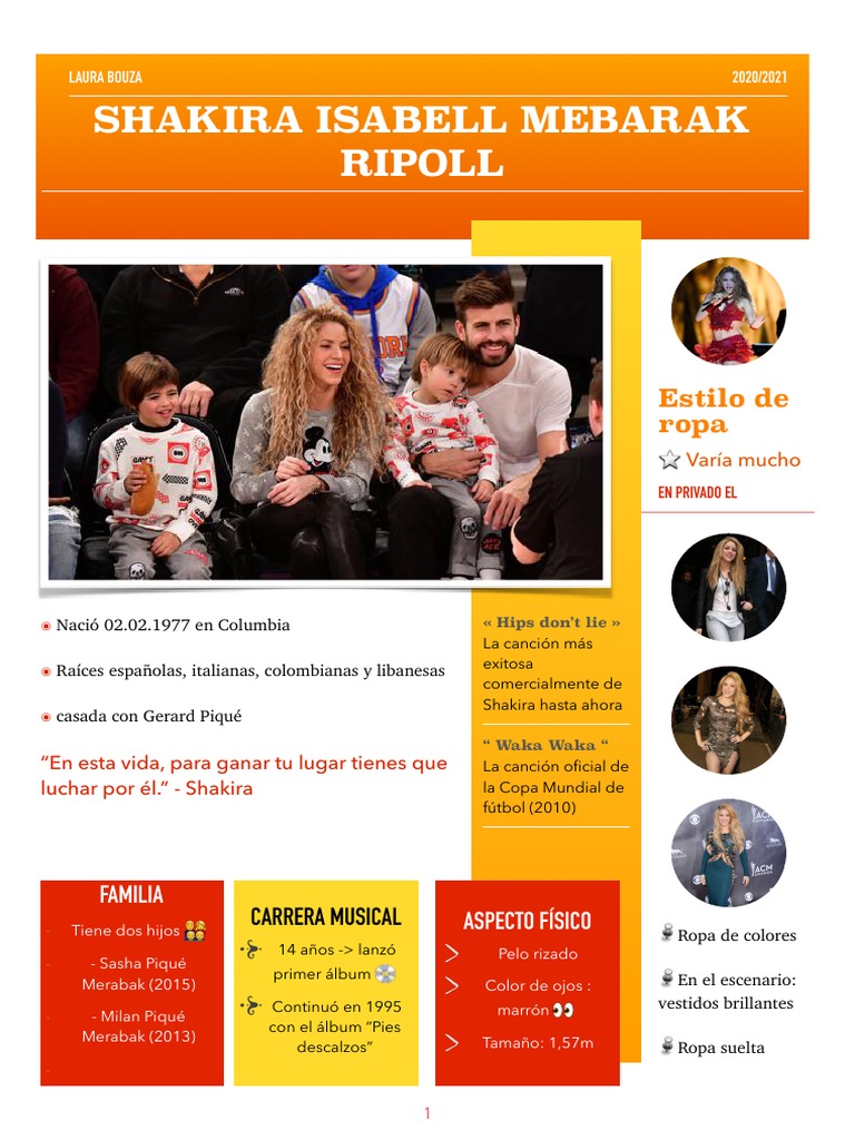 Shakira | Descargar gratis PDF | Canciones | Industria de la música